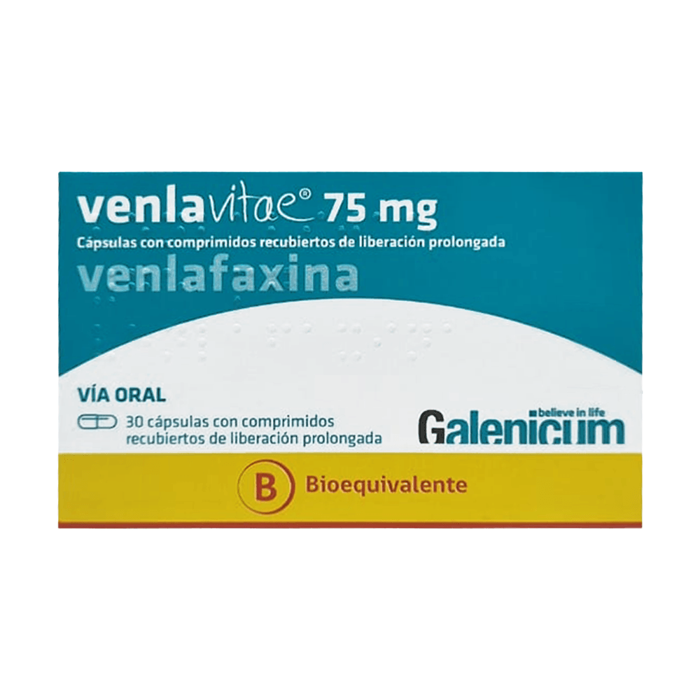 Venlavitae 75 mg - Venlafaxina 75 mg 30 Cápsulas LP