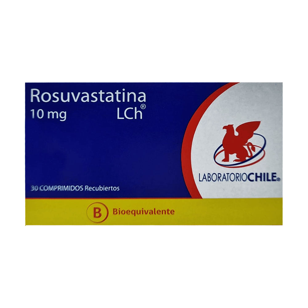 Rosuvastatina 10 mg - 30 Comprimidos Recubiertos