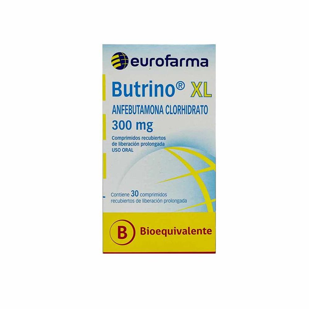 Butrino XL - Anfebutamona Clorhidrato 300 mg 30 Comp LP