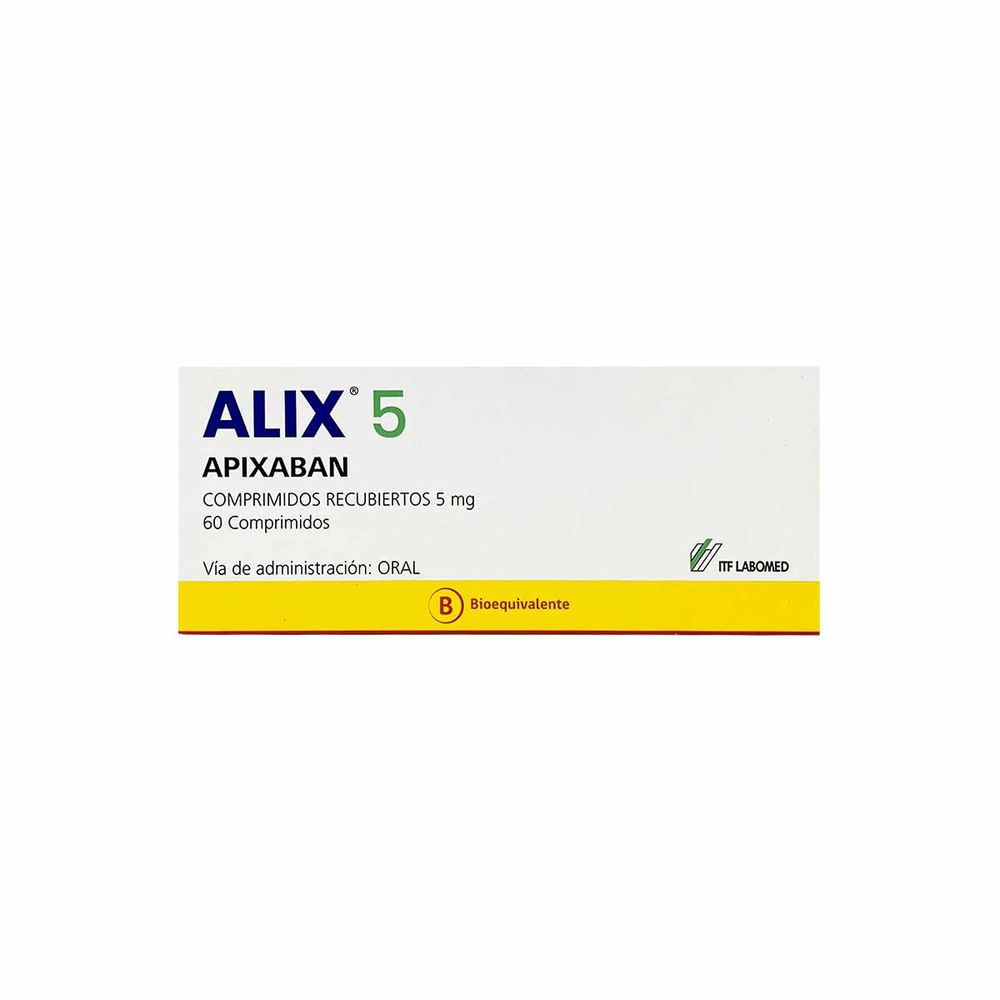 Alix 5 - Apixaban 5 mg 60 comprimidos recubiertos