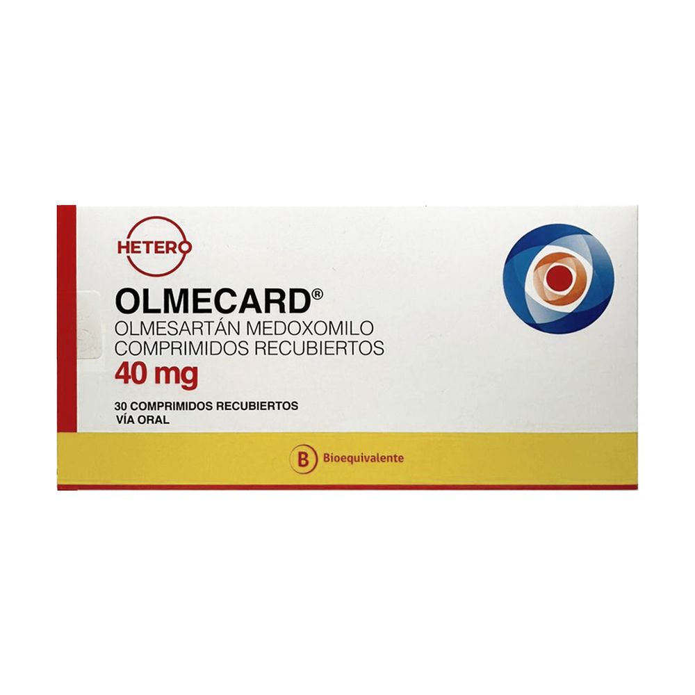 Olmecard - Olmesartán Medoxomilo 40 mg Comprimidos Rec