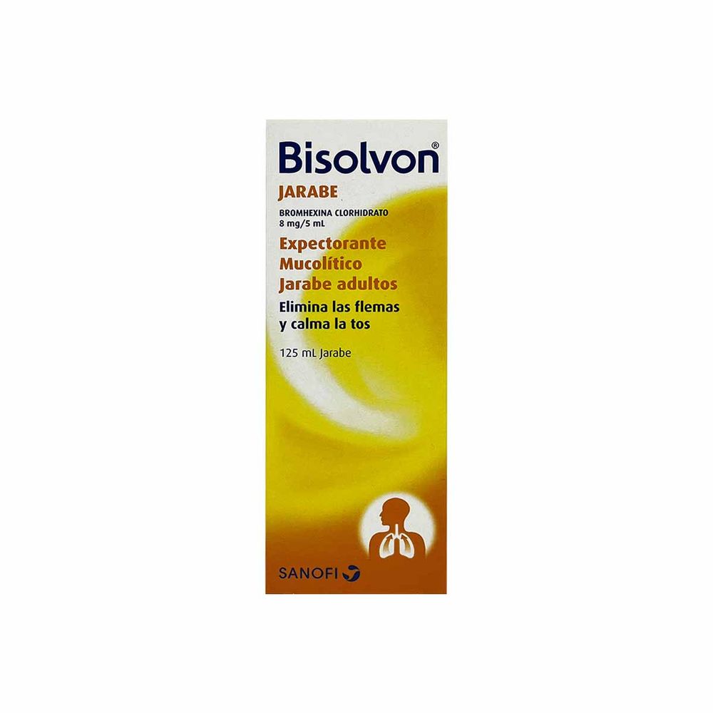 Bisolvon Adultos - Bromhex. Clorhidr. 8mg / 5ml Jarabe 125ml