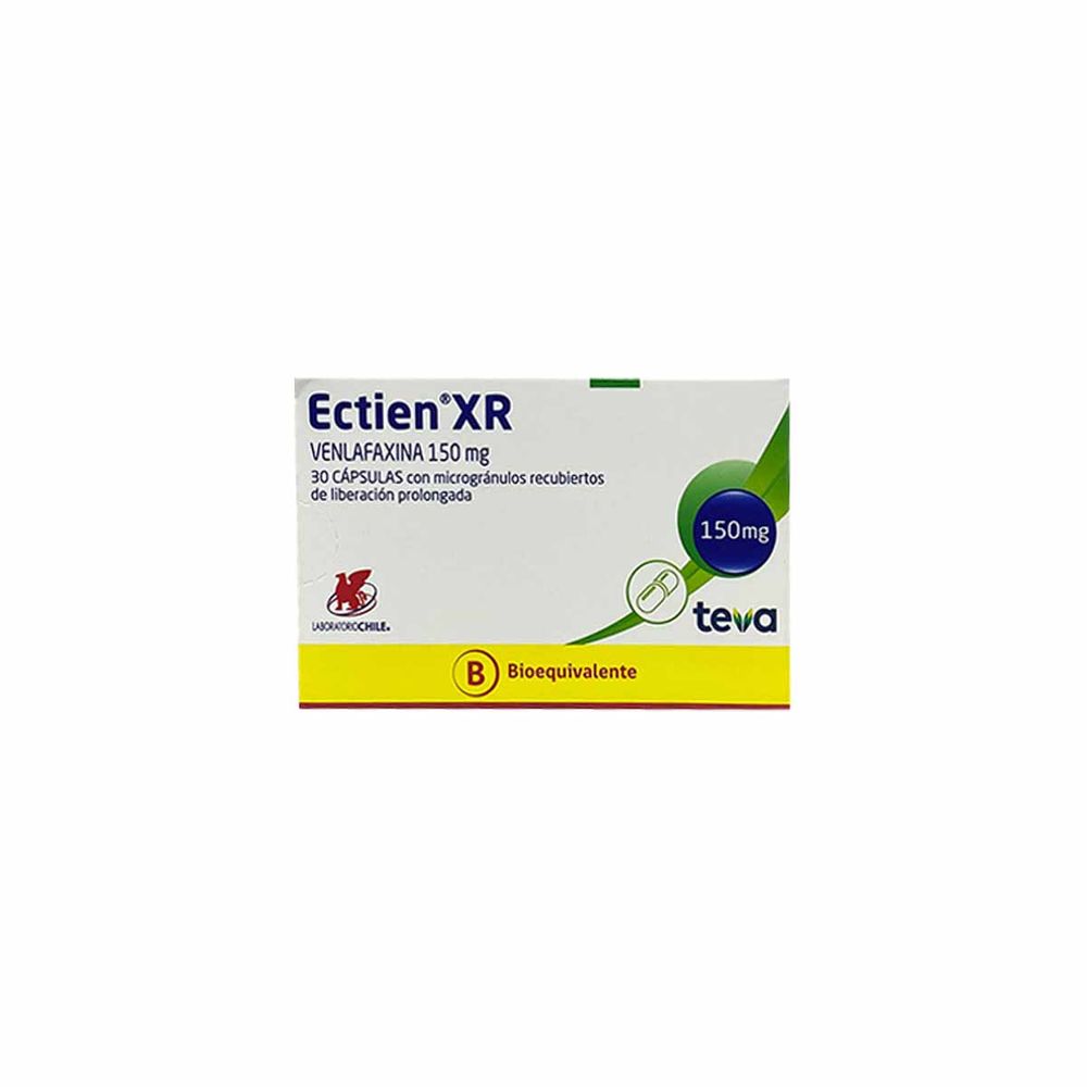 Ectien XR - Venlafaxina 150 mg - 30 Cápsulas LP