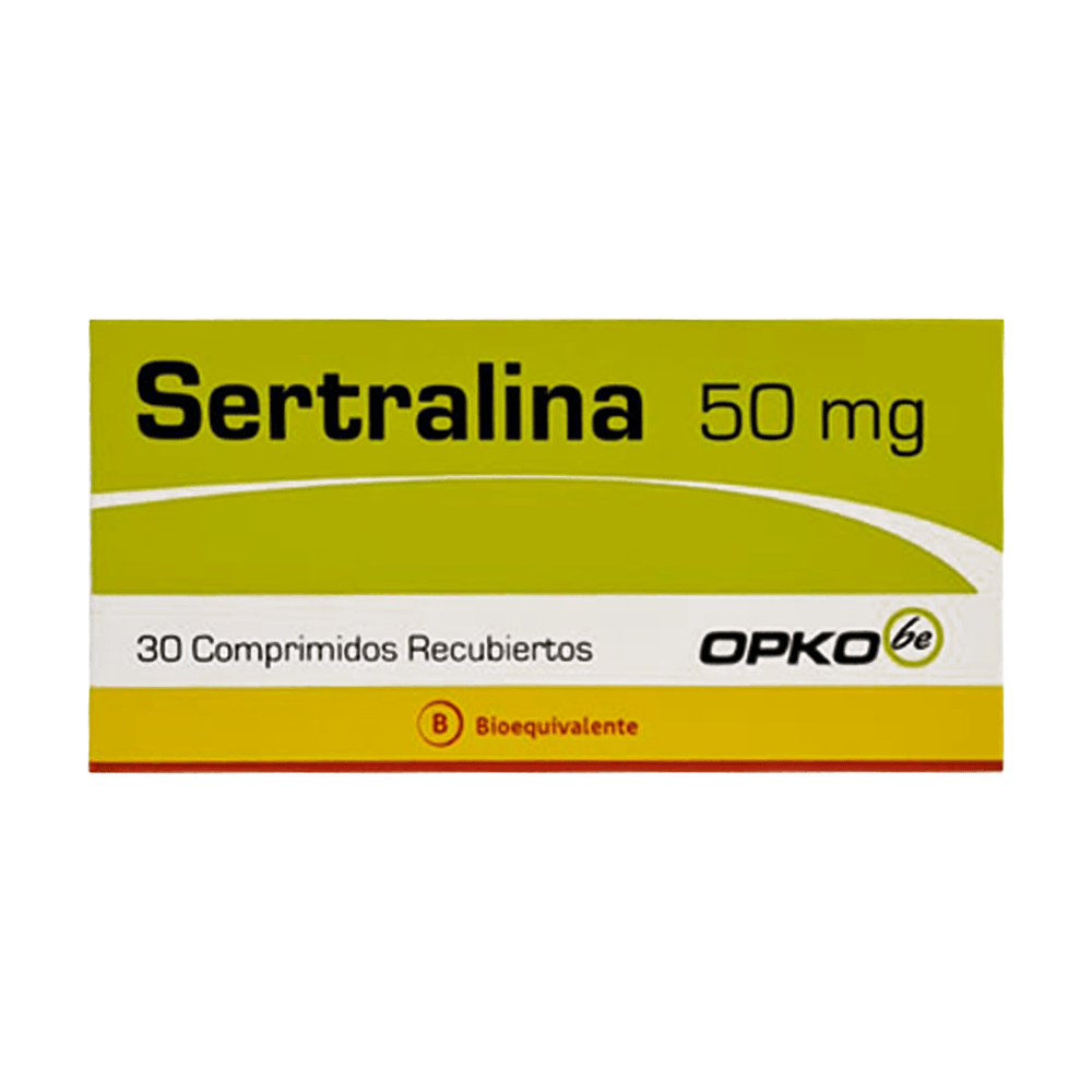 Sertralina 50 mg - 30 Comprimidos Recubiertos