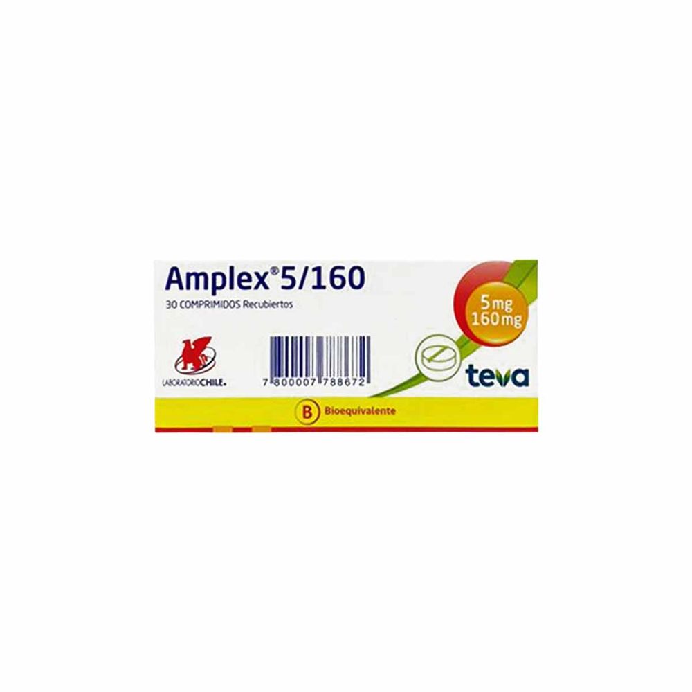 Amplex - Amlodipino 5 mg / Valsartán 160 mg Comp Rec