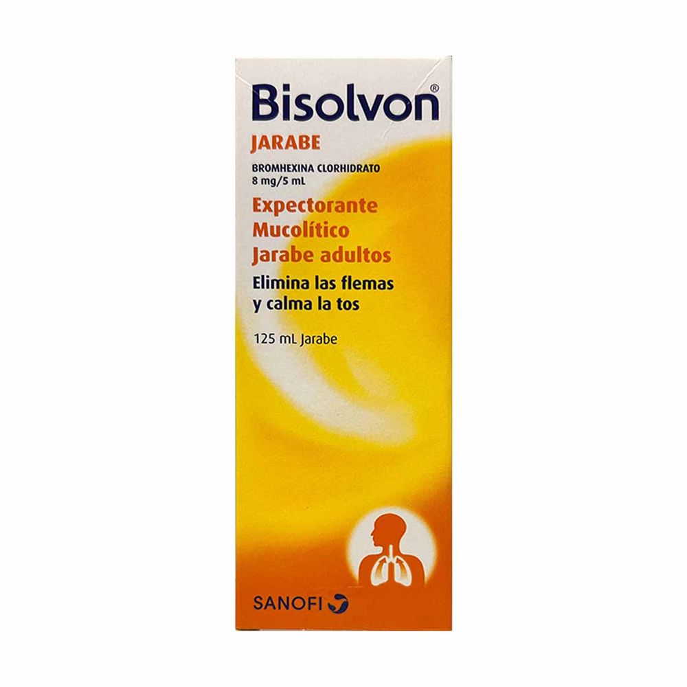 Bisolvon Infantil - Bromhexina Clorhidrato 4mg/5ml Jarabe sin Azúcar 125ml