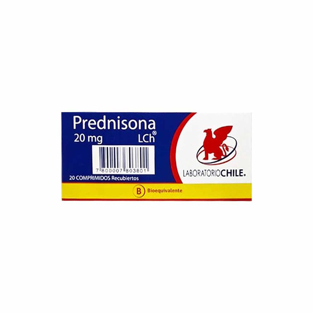 Prednisona 20 mg - 20 Comprimidos Recubiertos