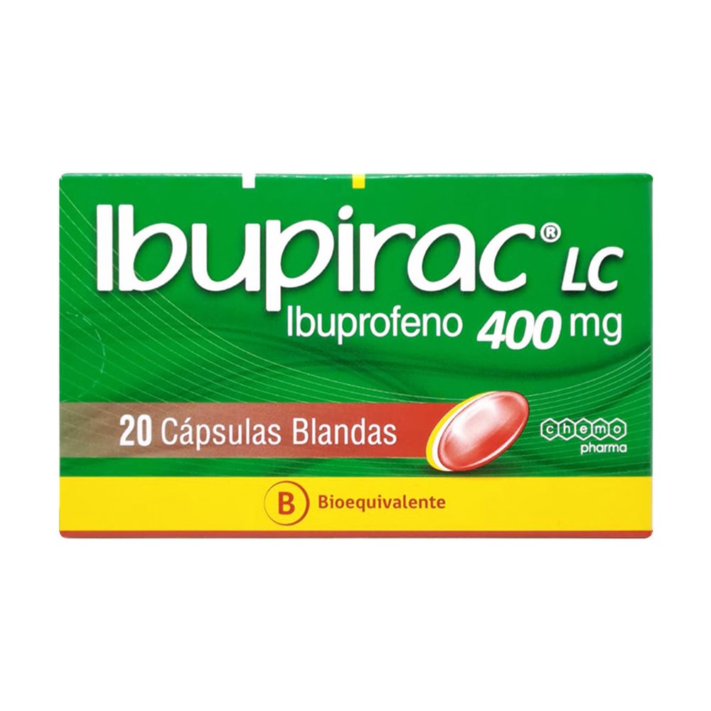 Ibupirac - Ibuprofeno 400 mg Cápsulas blandas