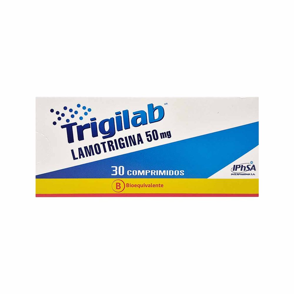 Trigilab - Lamotrigina 50 mg - 30 comprimidos