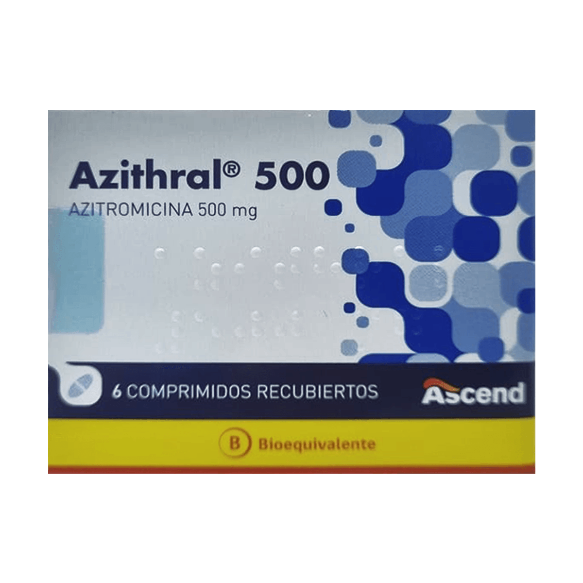 Azithral Azitromicina 500 mg 6 comprimidos recubiertos